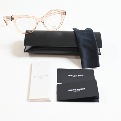 Yves Saint Laurent SL-472O 004 Womens Authentic Eyeglasses Clear Peach, 52 - New