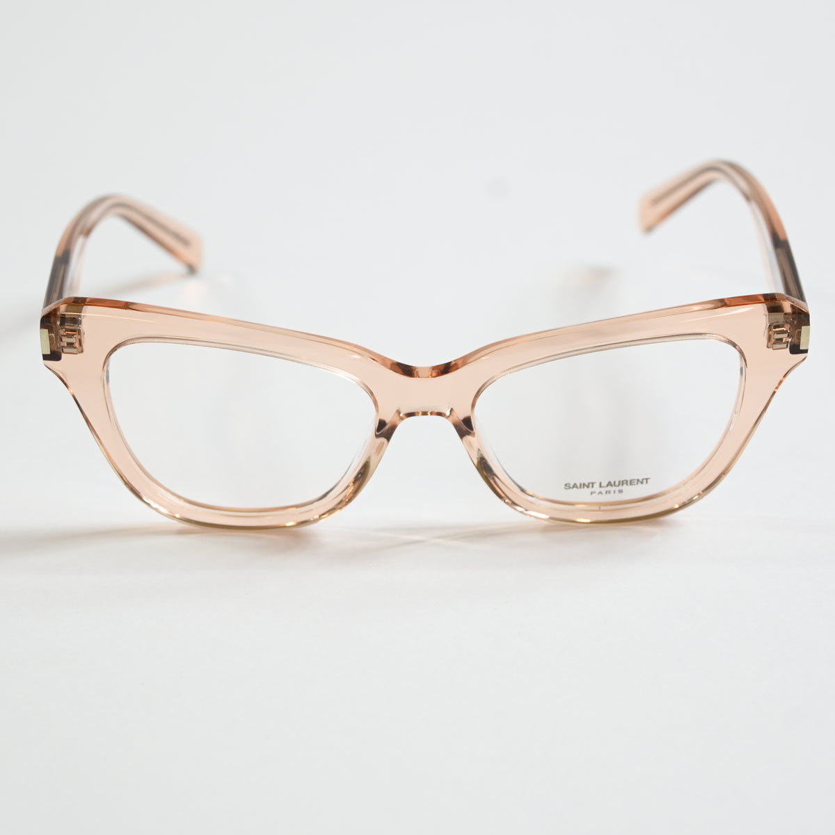 Yves Saint Laurent SL-472O 004 Womens Authentic Eyeglasses Clear Peach, 52 - New