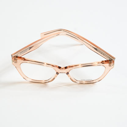 Yves Saint Laurent SL-472O 004 Womens Authentic Eyeglasses Clear Peach, 52 - New