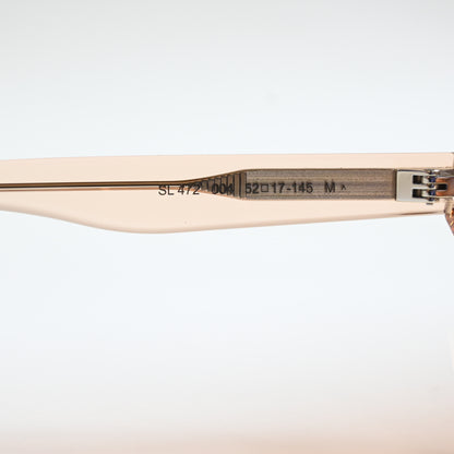 Yves Saint Laurent SL-472O 004 Womens Authentic Eyeglasses Clear Peach, 52 - New
