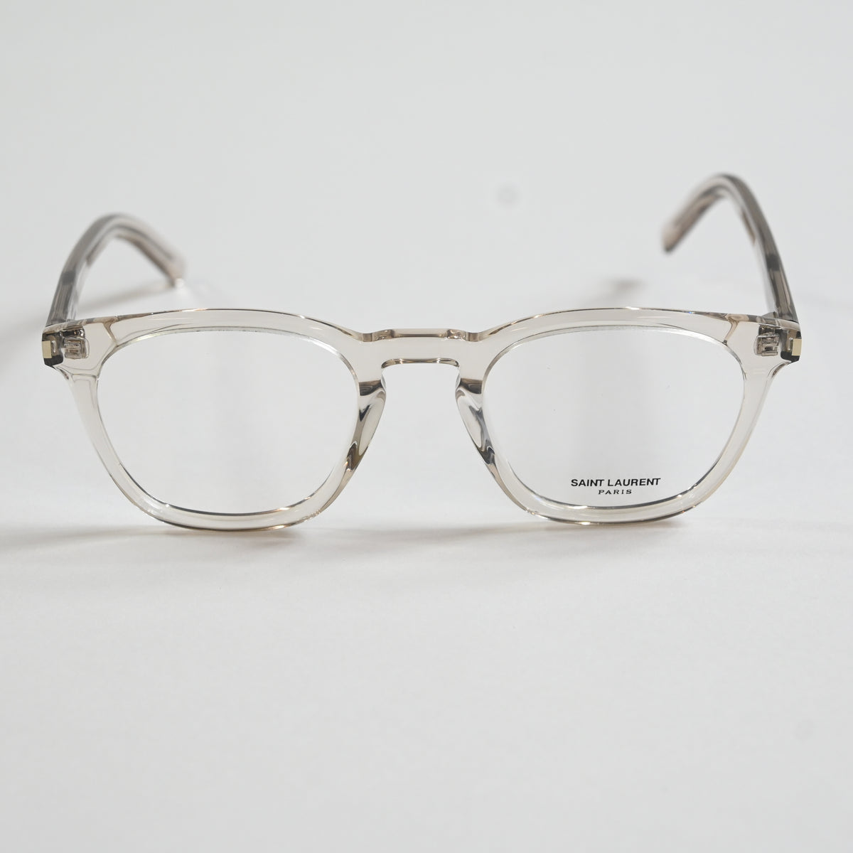 Yves Saint Laurent SL-28O 004 Unisex Authentic Eyeglasses Clear Beige, 50 - New