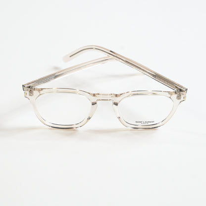 Yves Saint Laurent SL-28O 004 Unisex Authentic Eyeglasses Clear Beige, 50 - New