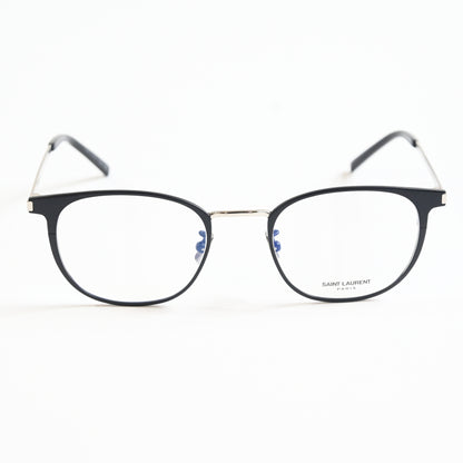 Yves Saint Laurent SL-584O 002 Unisex Authentic Eyeglasses Black/Silver 51 - New
