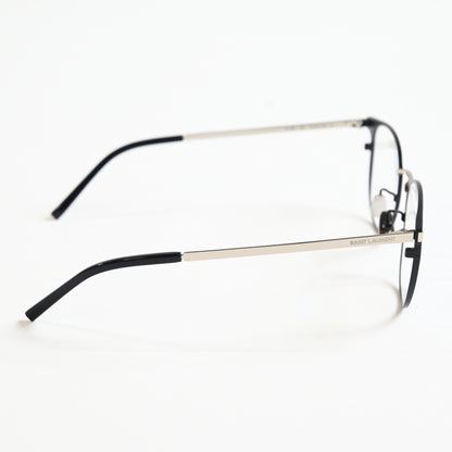 Yves Saint Laurent SL-584O 002 Unisex Authentic Eyeglasses Black/Silver 51 - New