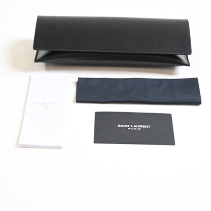 Yves Saint Laurent SL-584O 002 Unisex Authentic Eyeglasses Black/Silver 51 - New
