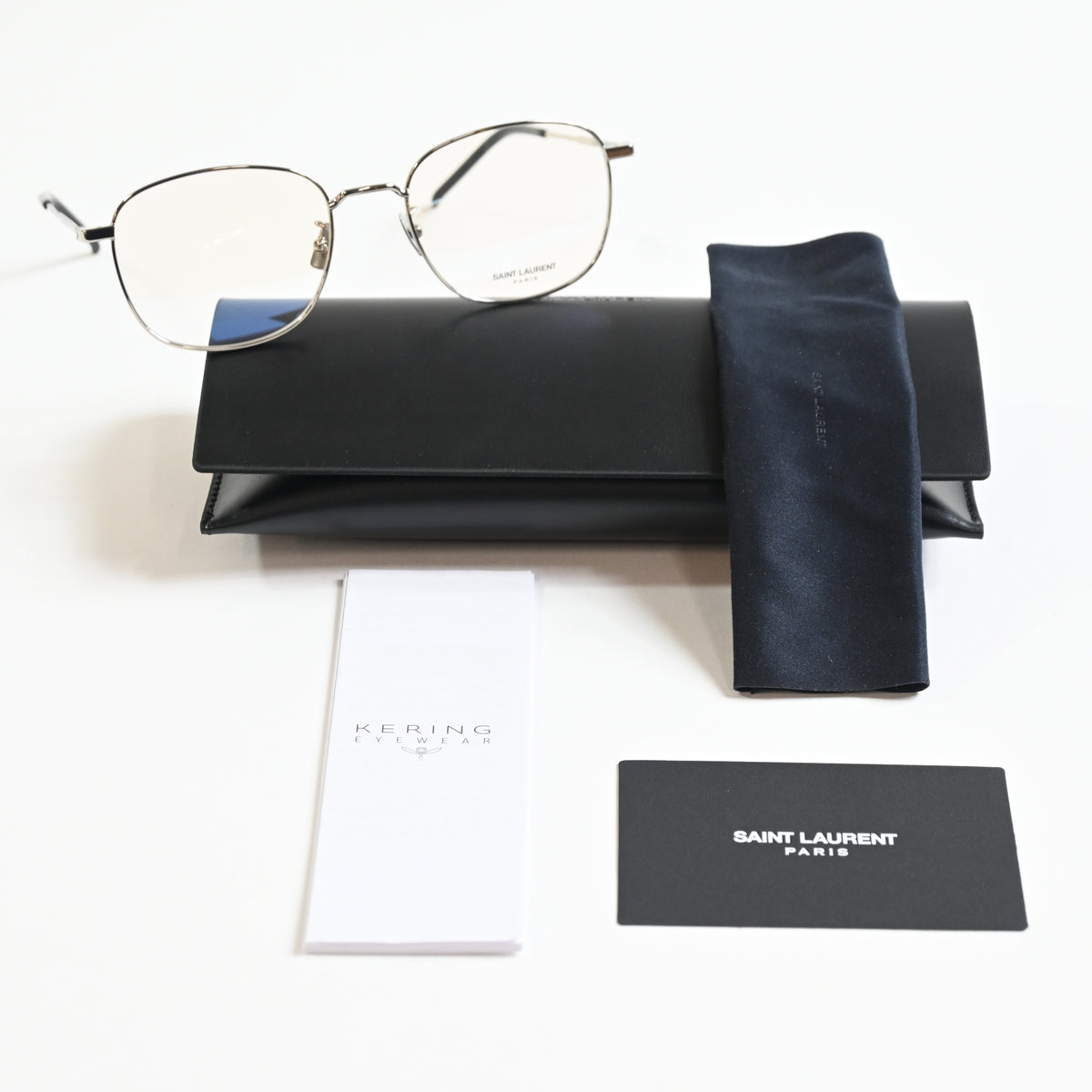 Yves Saint Laurent SL-492OK 005 Unisex Authentic Eyeglasses Silver, 53mm - New