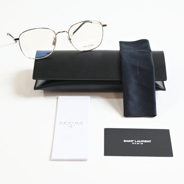 Yves Saint Laurent SL-492OK 005 Unisex Authentic Eyeglasses Silver, 53mm - New