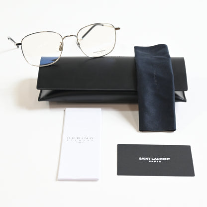 Yves Saint Laurent SL-492OK 005 Unisex Authentic Eyeglasses Silver, 53mm - New