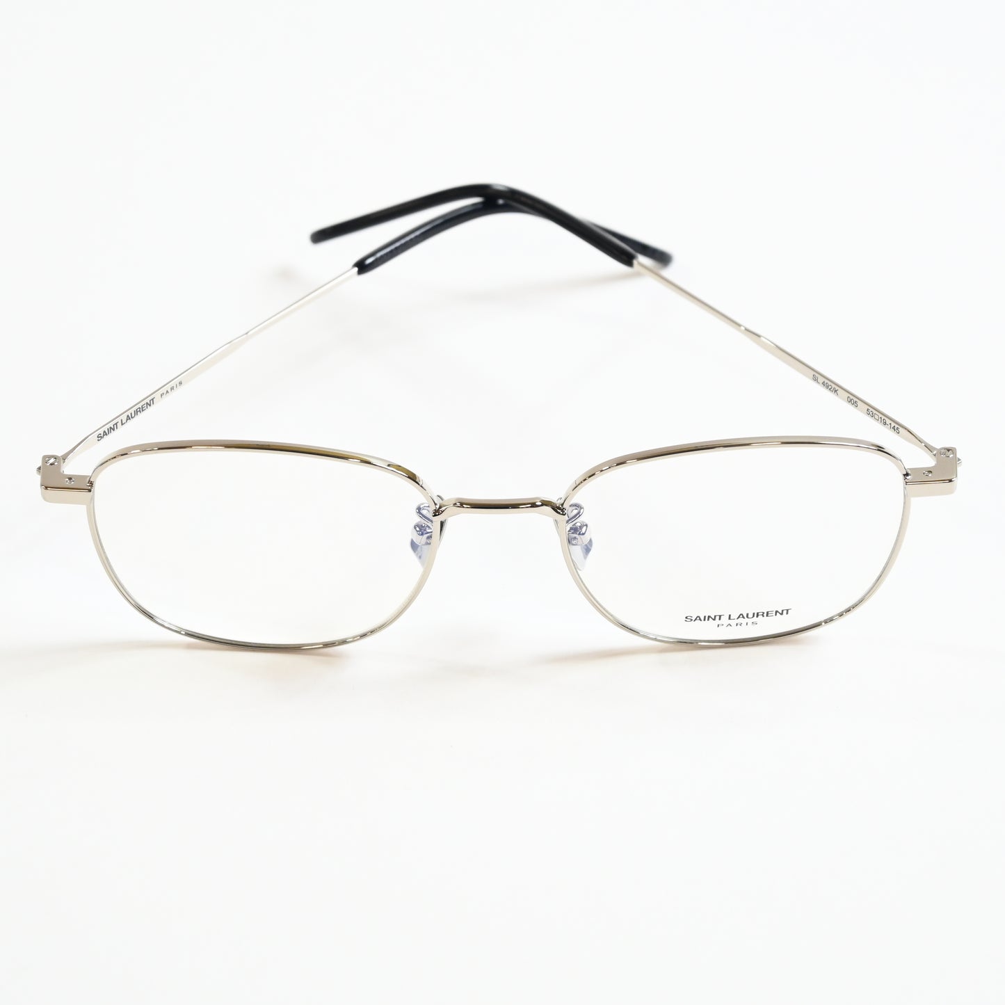 Yves Saint Laurent SL-492OK 005 Unisex Authentic Eyeglasses Silver, 53mm - New