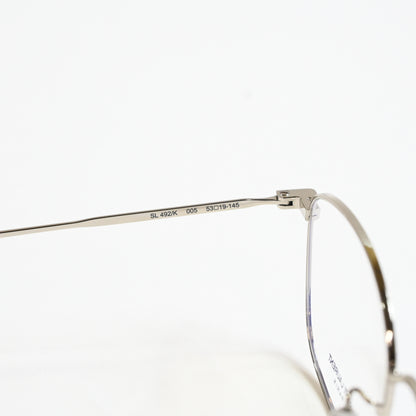 Yves Saint Laurent SL-492OK 005 Unisex Authentic Eyeglasses Silver, 53mm - New