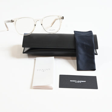 Yves Saint Laurent SL-523O 003 Mens Authentic Eyeglasses Beige, 50mm - New