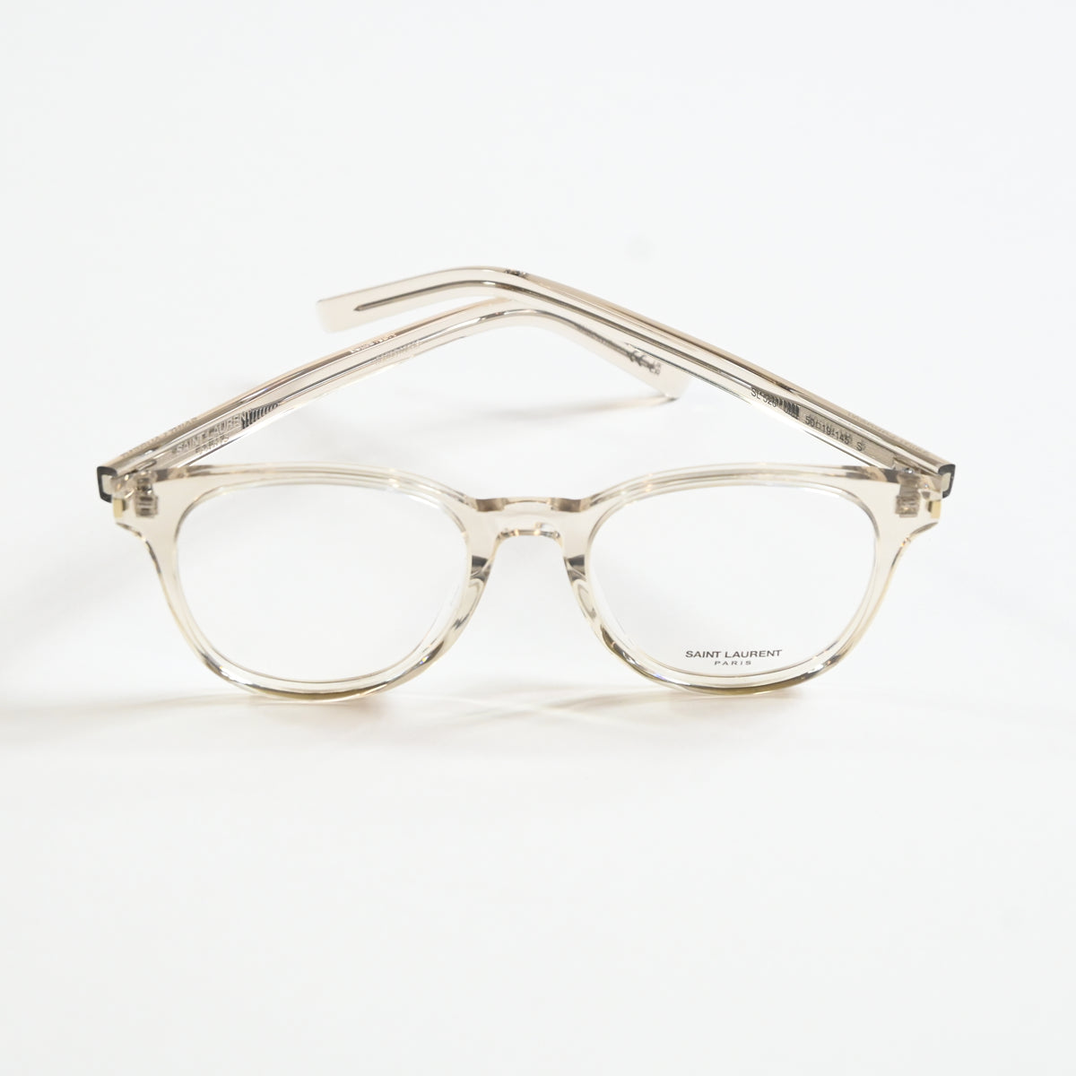 Yves Saint Laurent SL-523O 003 Mens Authentic Eyeglasses Beige, 50mm - New