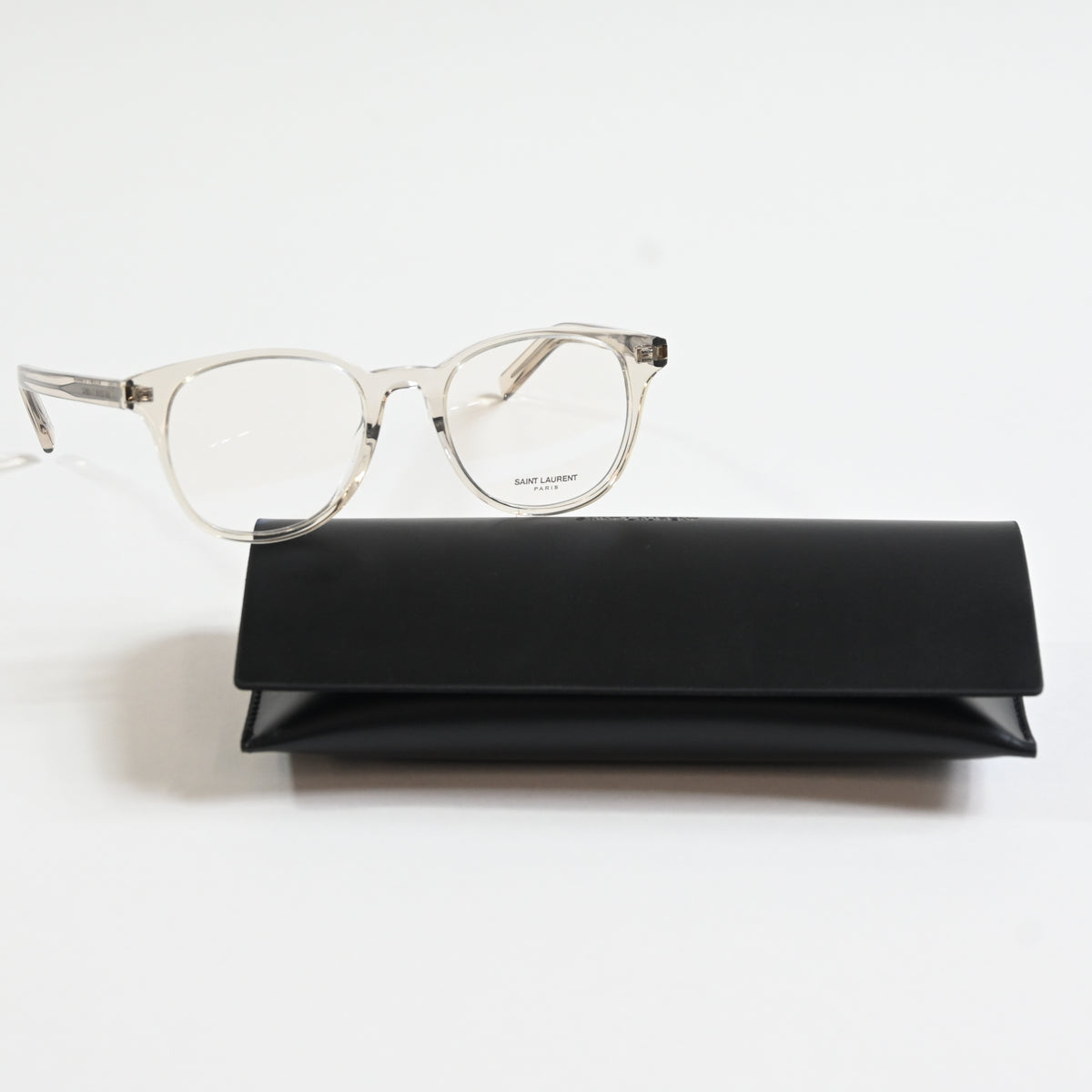 Yves Saint Laurent SL-523O 003 Mens Authentic Eyeglasses Beige, 50mm - New