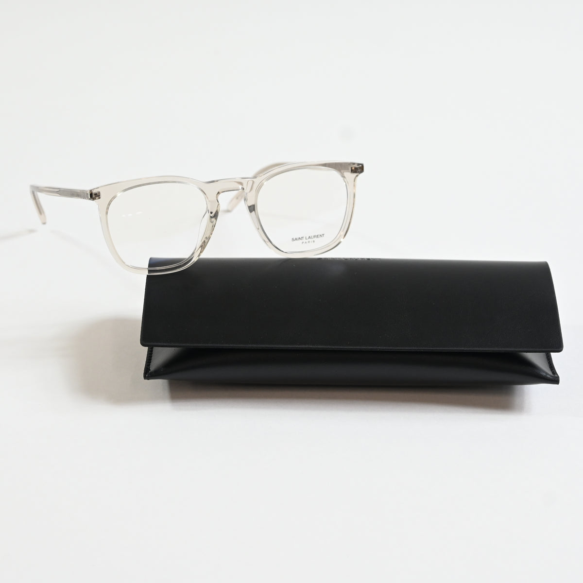 Yves Saint Laurent SL623O 004 Mens Authentic Eyeglasses Clear Beige, 49mm - New