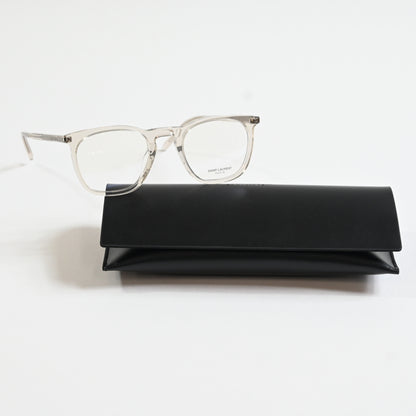 Yves Saint Laurent SL623O 004 Mens Authentic Eyeglasses Clear Beige, 49mm - New
