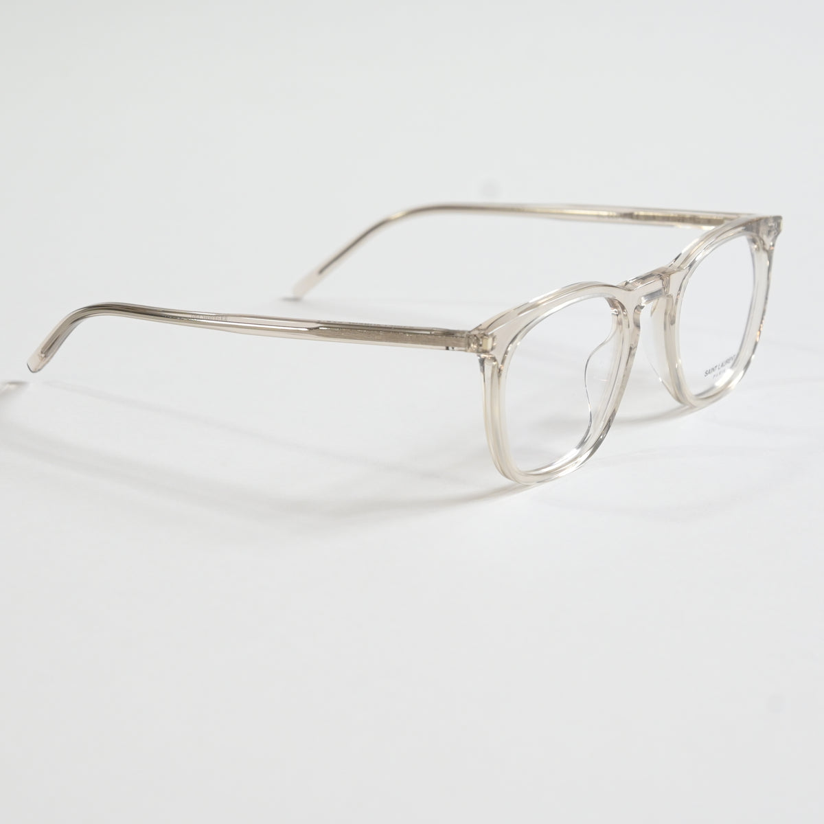 Yves Saint Laurent SL623O 004 Mens Authentic Eyeglasses Clear Beige, 49mm - New