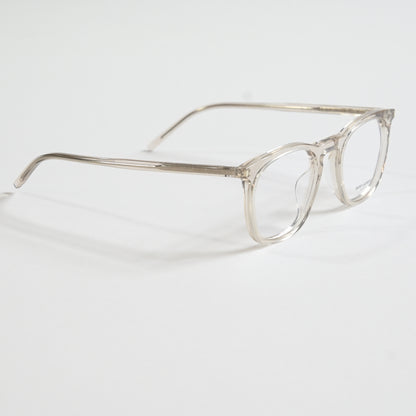 Yves Saint Laurent SL623O 004 Mens Authentic Eyeglasses Clear Beige, 49mm - New