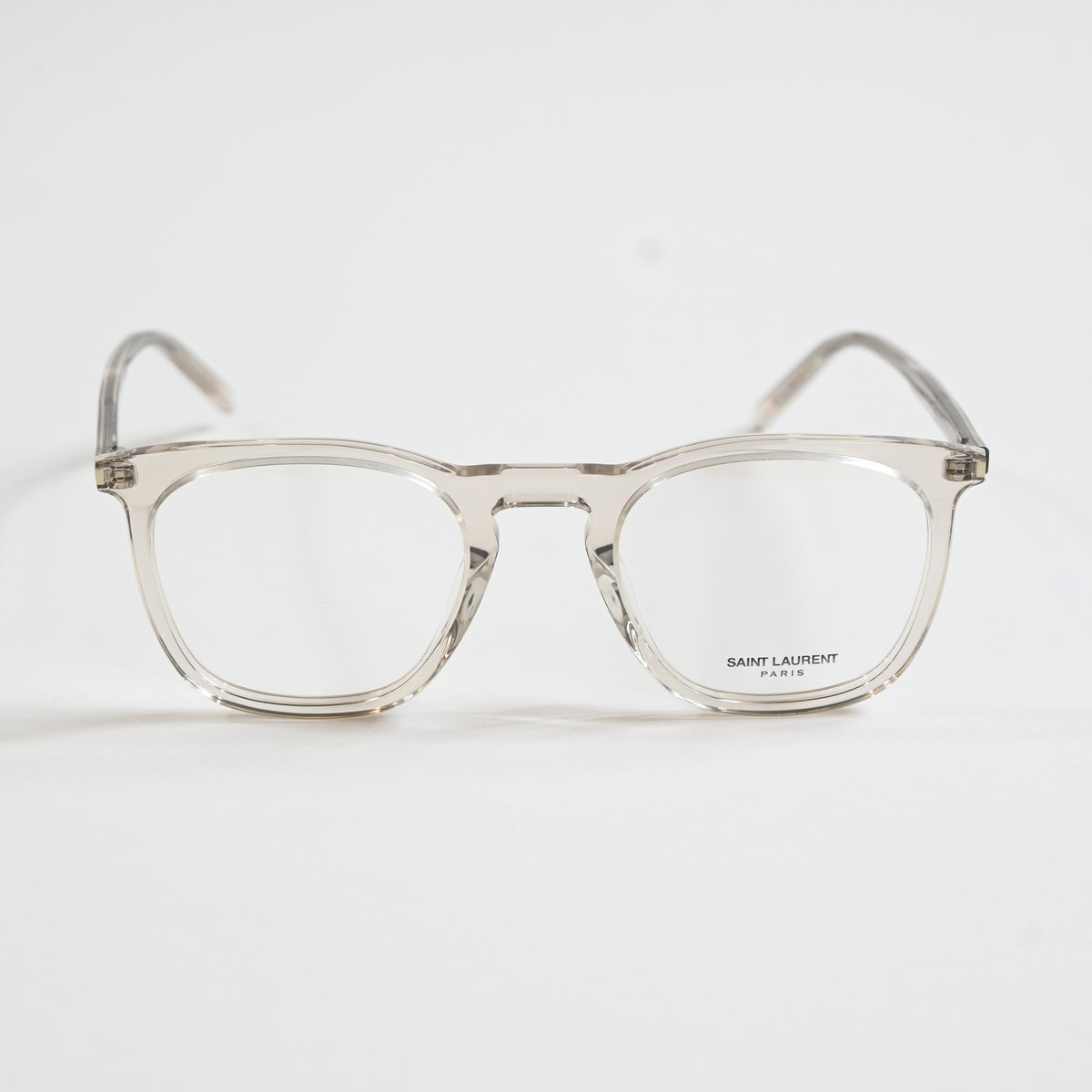 Yves Saint Laurent SL623O 004 Mens Authentic Eyeglasses Clear Beige, 49mm - New