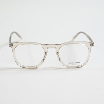 Yves Saint Laurent SL623O 004 Mens Authentic Eyeglasses Clear Beige, 49mm - New