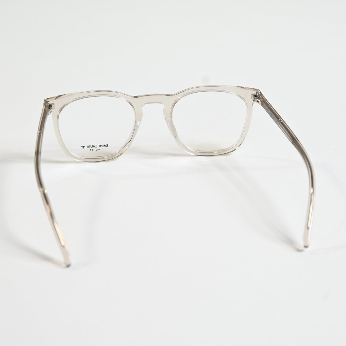 Yves Saint Laurent SL623O 004 Mens Authentic Eyeglasses Clear Beige, 49mm - New