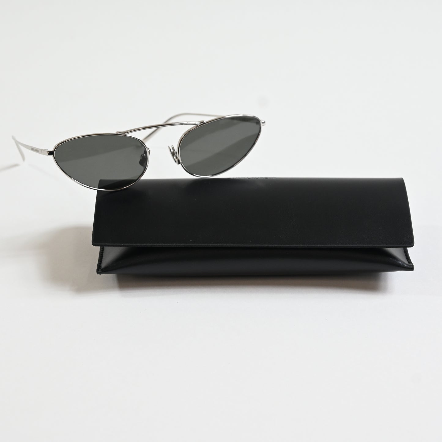 Yves Saint Laurent SL-538S 002 Unisex Authentic Sunglasses Silver/Gray, 58 - New