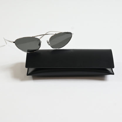 Yves Saint Laurent SL-538S 002 Unisex Authentic Sunglasses Silver/Gray, 58 - New