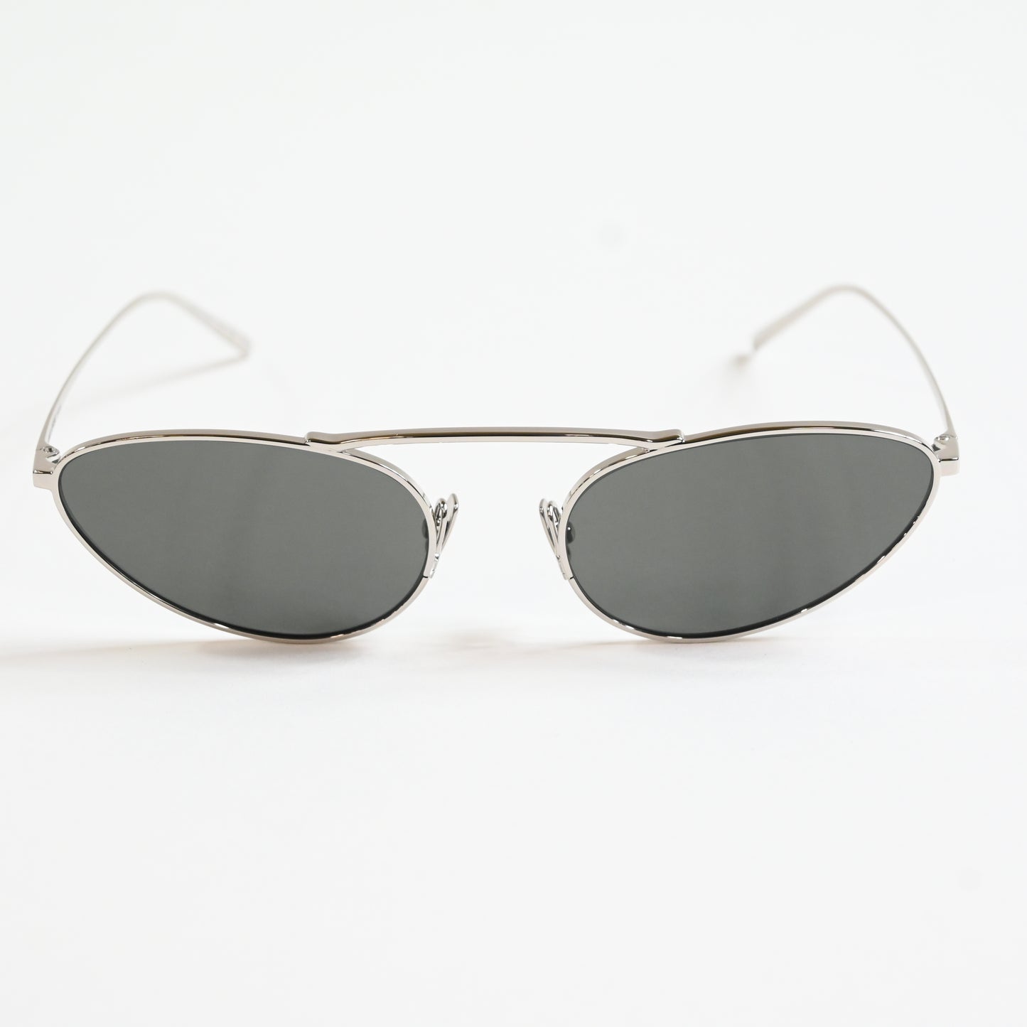 Yves Saint Laurent SL-538S 002 Unisex Authentic Sunglasses Silver/Gray, 58 - New