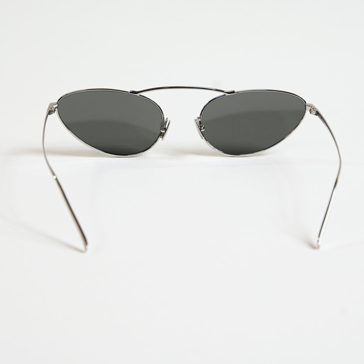 Yves Saint Laurent SL-538S 002 Unisex Authentic Sunglasses Silver/Gray, 58 - New