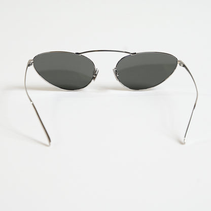 Yves Saint Laurent SL-538S 002 Unisex Authentic Sunglasses Silver/Gray, 58 - New