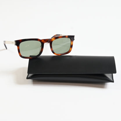 Yves Saint Laurent SL-581S 002 Mens Authentic Sunglasses Havana/Green, 51 - New