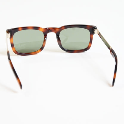Yves Saint Laurent SL-581S 002 Mens Authentic Sunglasses Havana/Green, 51 - New
