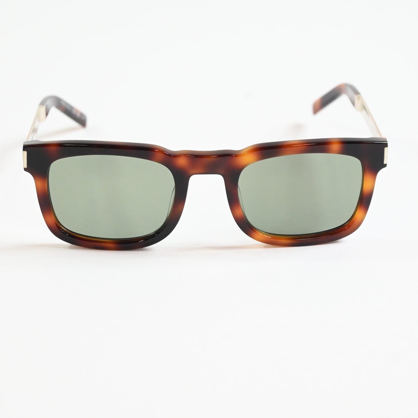 Yves Saint Laurent SL-581S 002 Mens Authentic Sunglasses Havana/Green, 51 - New