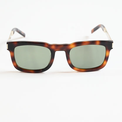 Yves Saint Laurent SL-581S 002 Mens Authentic Sunglasses Havana/Green, 51 - New
