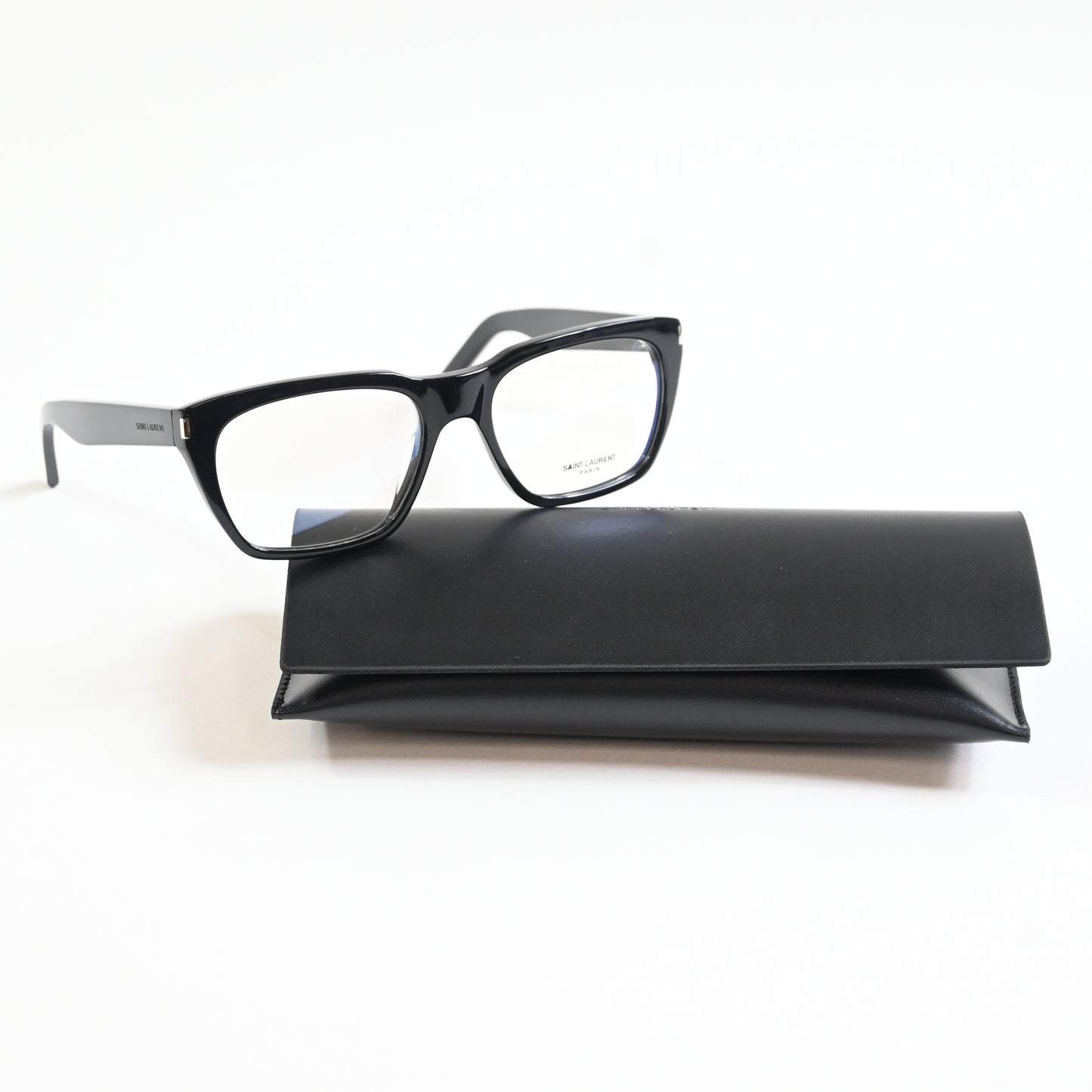 Yves Saint Laurent SL-598O 001 Mens Authentic Eyeglasses Black, 56mm - New