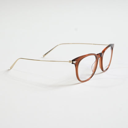 Yves Saint Laurent SL-579O 003 Mens Authentic Eyeglasses Brown/Gold, 49mm - New