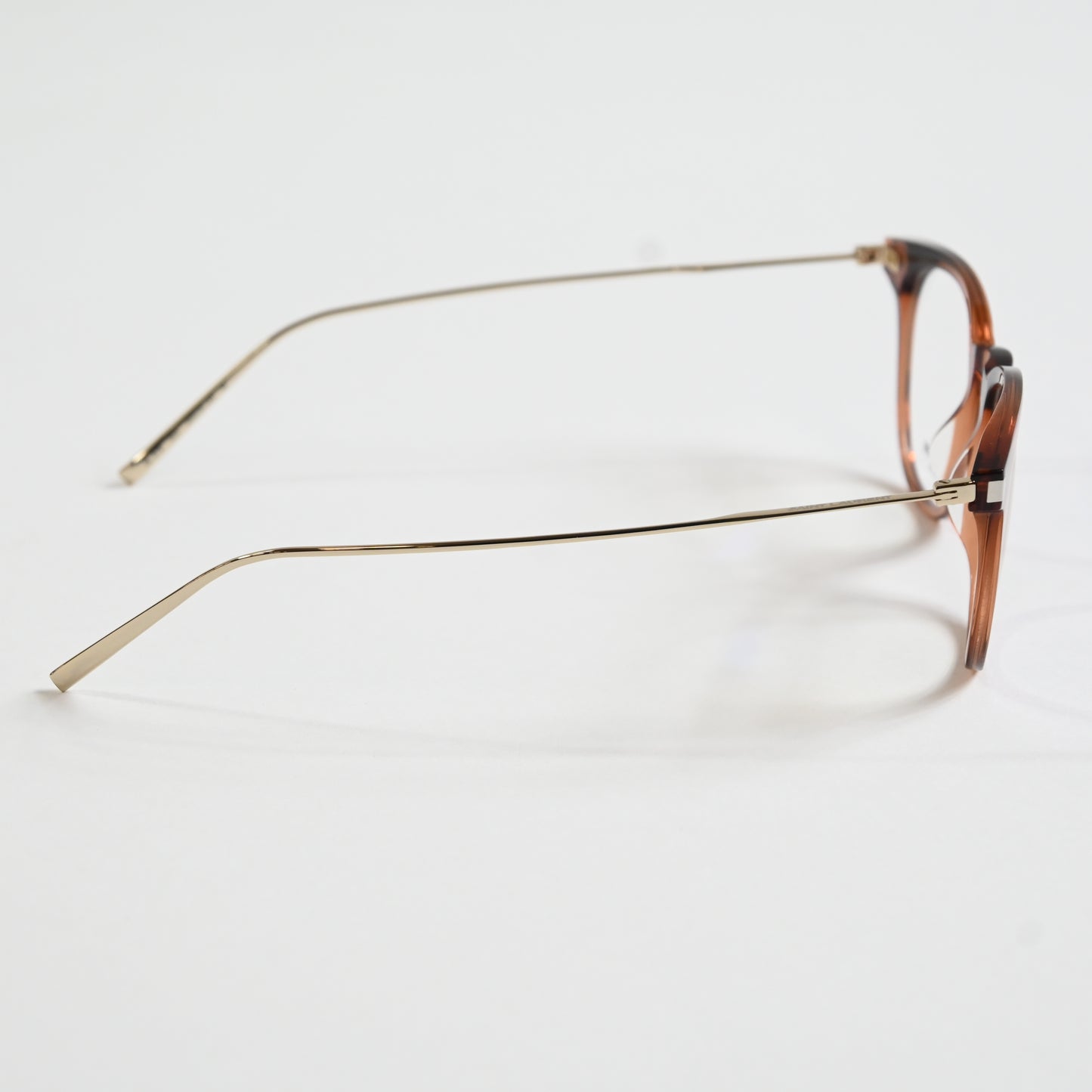 Yves Saint Laurent SL-579O 003 Mens Authentic Eyeglasses Brown/Gold, 49mm - New