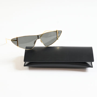 Yves Saint Laurent SL536 003 Womens Authentic Sunglasses Gold/Gray, 99mm - New