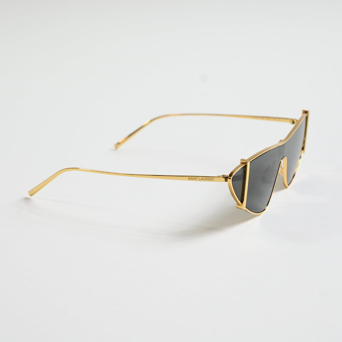 Yves Saint Laurent SL536 003 Womens Authentic Sunglasses Gold/Gray, 99mm - New
