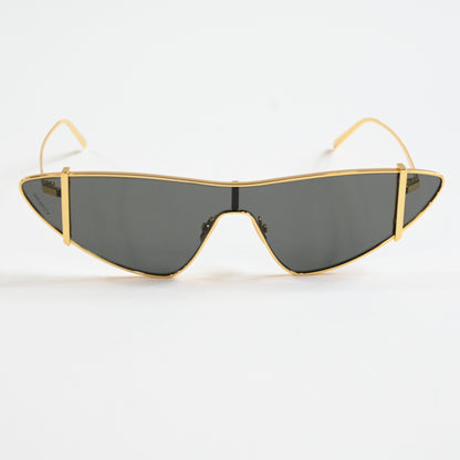 Yves Saint Laurent SL536 003 Womens Authentic Sunglasses Gold/Gray, 99mm - New