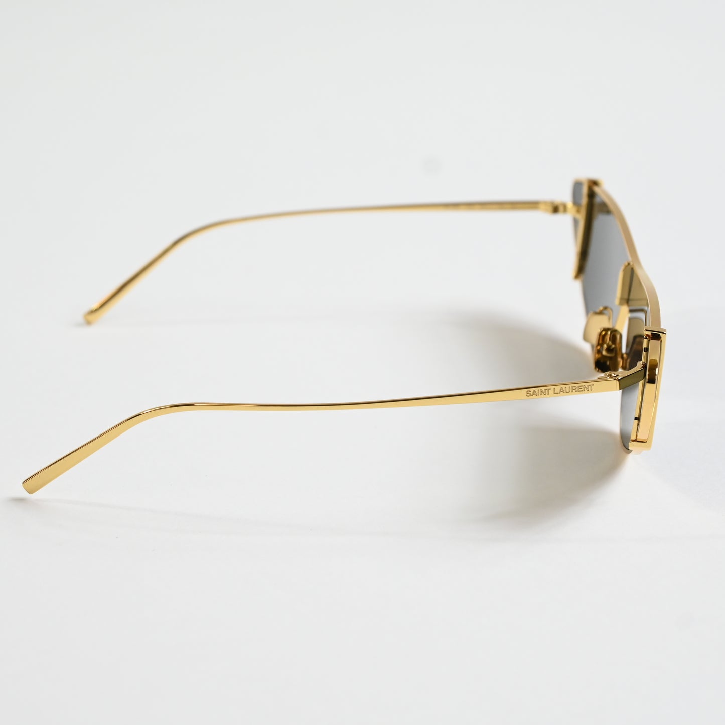 Yves Saint Laurent SL536 003 Womens Authentic Sunglasses Gold/Gray, 99mm - New