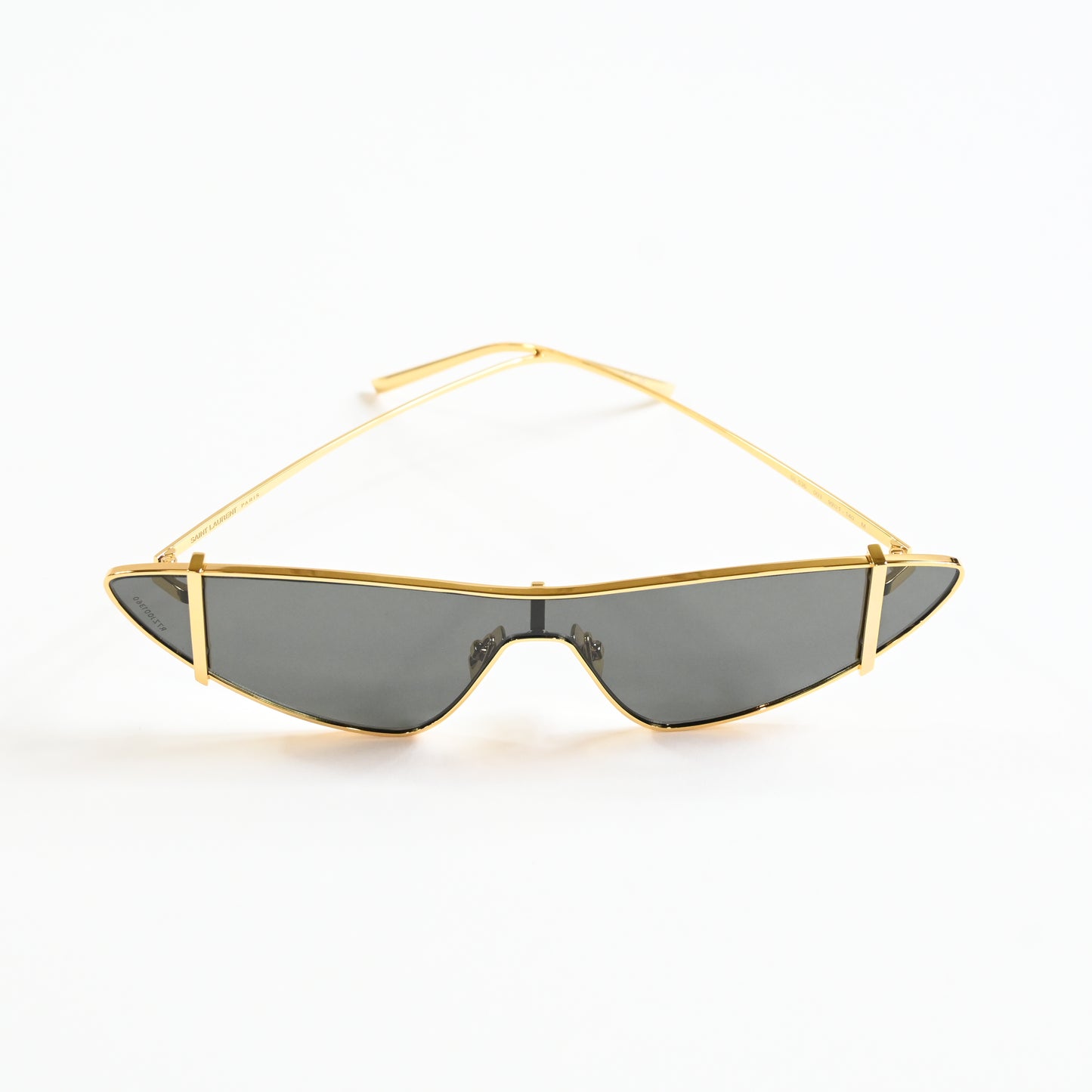 Yves Saint Laurent SL536 003 Womens Authentic Sunglasses Gold/Gray, 99mm - New
