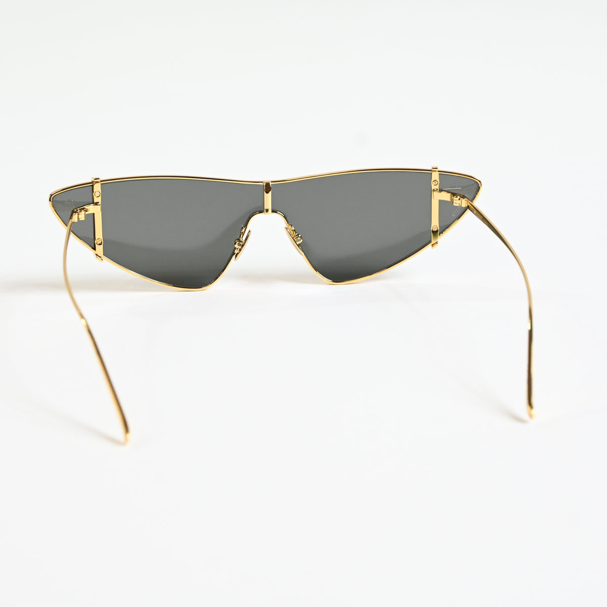 Yves Saint Laurent SL536 003 Womens Authentic Sunglasses Gold/Gray, 99mm - New