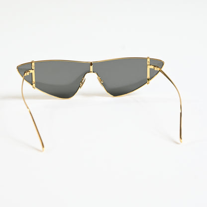 Yves Saint Laurent SL536 003 Womens Authentic Sunglasses Gold/Gray, 99mm - New