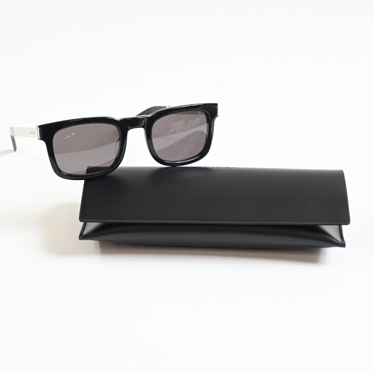 Yves Saint Laurent SL-581S 001 Unisex Authentic Sunglasses Black/Gray, 51 - New