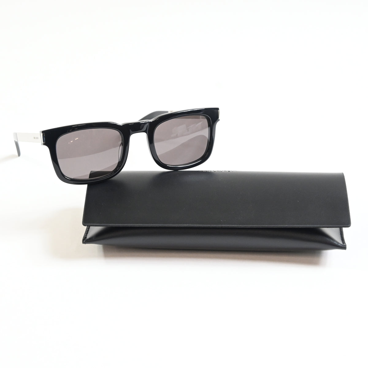 Yves Saint Laurent SL-581S 001 Unisex Authentic Sunglasses Black/Gray, 51 - New