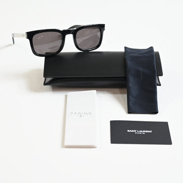 Yves Saint Laurent SL-581S 001 Unisex Authentic Sunglasses Black/Gray, 51 - New