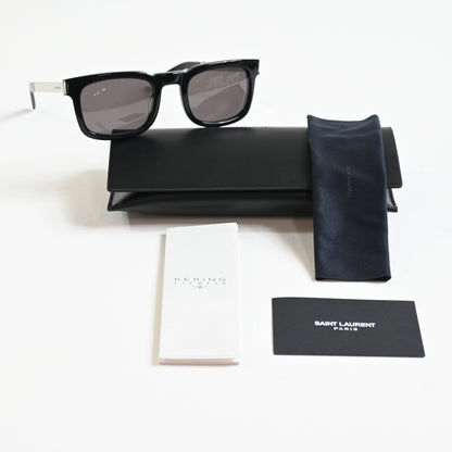 Yves Saint Laurent SL-581S 001 Unisex Authentic Sunglasses Black/Gray, 51 - New
