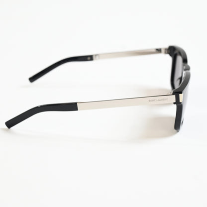 Yves Saint Laurent SL-581S 001 Unisex Authentic Sunglasses Black/Gray, 51 - New