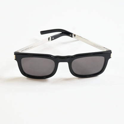 Yves Saint Laurent SL-581S 001 Unisex Authentic Sunglasses Black/Gray, 51 - New