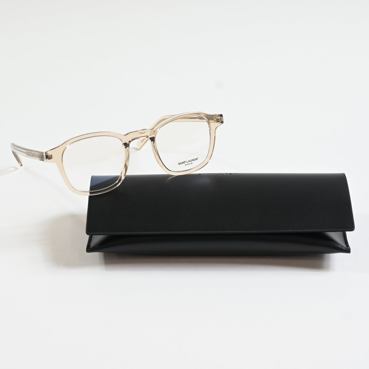 Yves Saint Laurent SL-549O-SLIM 004 Mens Authentic Eyeglasses Yellow, 47 - New